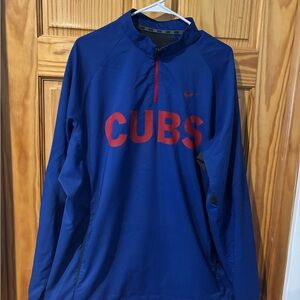 Nike Men's Chicago Cubs 1/4 Zip Pullover Jacket size XL